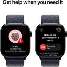 Смарт-часы APPLE Watch S10 GPS+Cellular 46mm Jet Black Aluminum Sport Loop Ink (MWY53QH/A)