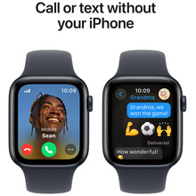 Смарт-часы APPLE Watch SE GPS+Cellular 40mm Midnight Aluminum Sport Band Midnight S/M (MXGC3QH/A)