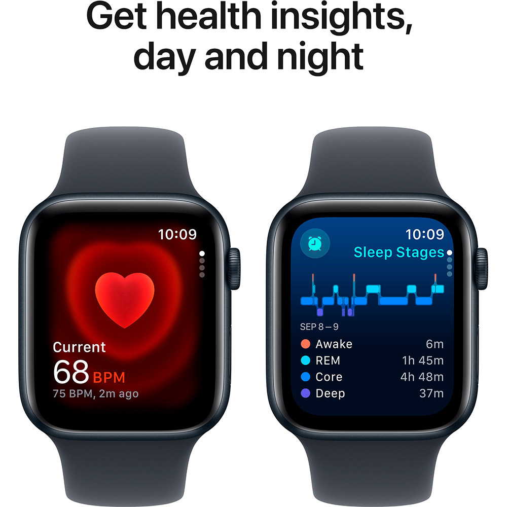 Смарт-часы APPLE Watch SE GPS+Cellular 40mm Midnight Aluminum Sport Band Midnight S/M (MXGC3QH/A) Вид деятельности бег
