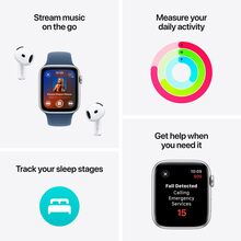 Смарт-часы APPLE Watch SE GPS+Cellular 40mm Midnight Aluminum Sport Band Midnight S/M (MXGC3QH/A)