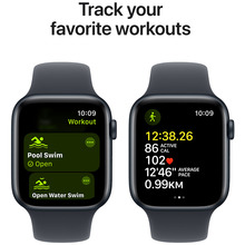 Смарт-часы APPLE Watch SE GPS+Cellular 40mm Midnight Aluminum Sport Band Midnight M/L (MXGD3QH/A)