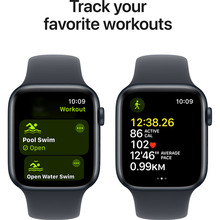 Смарт-часы APPLE Watch SE GPS+Cellular 40mm Midnight Aluminum Sport Band Midnight M/L (MXGD3QH/A)