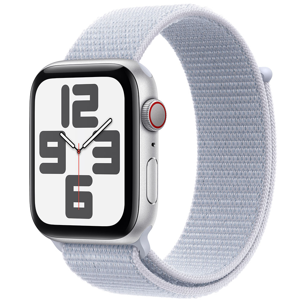 Смарт-часы APPLE Watch SE GPS+Cellular 40mm Silver Aluminum Sport Loop Blue Cloud (MXGE3QH/A)