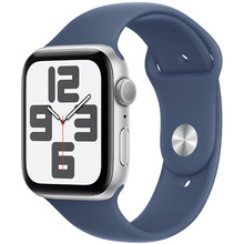 Смарт-часы APPLE Watch SE GPS+Cellular 40mm Silver Aluminum Sport Band Denim S/M (MXGF3QH/A)