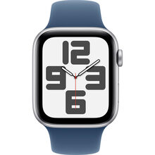 Смарт-часы APPLE Watch SE GPS+Cellular 40mm Silver Aluminum Sport Band Denim M/L (MXGG3QH/A)