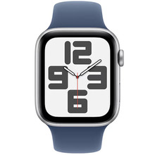 Смарт-часы APPLE Watch SE GPS+Cellular 40mm Silver Aluminum Sport Band Denim M/L (MXGG3QH/A)