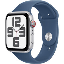 Смарт-часы APPLE Watch SE GPS+Cellular 40mm Silver Aluminum Sport Band Denim M/L (MXGG3QH/A)