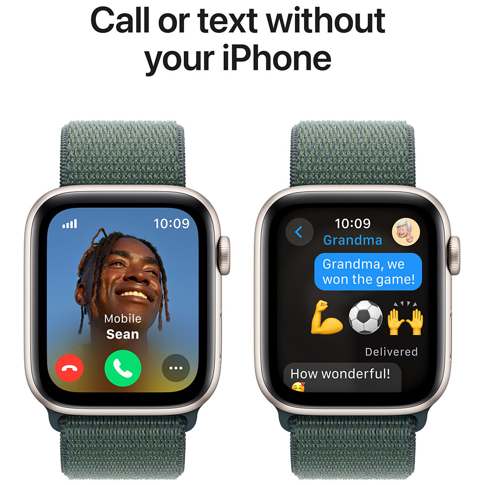 Смарт-часы APPLE Watch SE GPS+Cellular 44mm Starl Alum Case Lake Green Sp Loop (MXGV3QH/A) Вид деятельности плавание