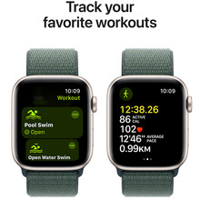 Смарт-часы APPLE Watch SE GPS+Cellular 44mm Starl Alum Case Lake Green Sp Loop (MXGV3QH/A)