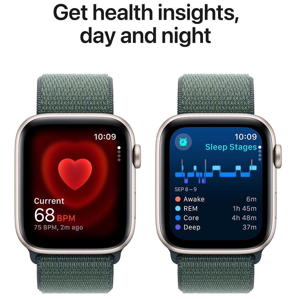 Внешний вид Смарт-часы APPLE Watch SE GPS+Cellular 44mm Starl Alum Case Lake Green Sp Loop (MXGV3QH/A)