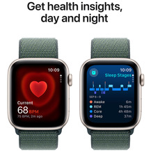 Смарт-часы APPLE Watch SE GPS+Cellular 44mm Starl Alum Case Lake Green Sp Loop (MXGV3QH/A)