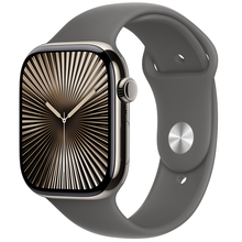 эпл вотч Смарт-часы APPLE Watch Series 10 GPS+Cellular 42mm Nat Tit Case Stone Grey Sp/b - S/M (MWXD3QH/A)