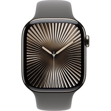 Смарт-годинник APPLE Watch Series 10 GPS+Cellular 42mm Nat Tit Case Stone Grey Sp/b - S/M (MWXD3QH/A)