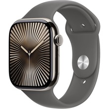 Смарт-часы APPLE Watch Series 10 GPS+Cellular 42mm Nat Tit Case Stone Grey Sp/b - S/M (MWXD3QH/A)