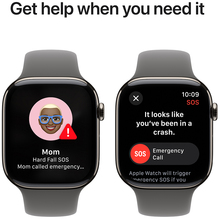 Смарт-часы APPLE Watch Series 10 GPS+Cellular 42mm Nat Tit Case Stone Grey Sp/b - S/M (MWXD3QH/A)