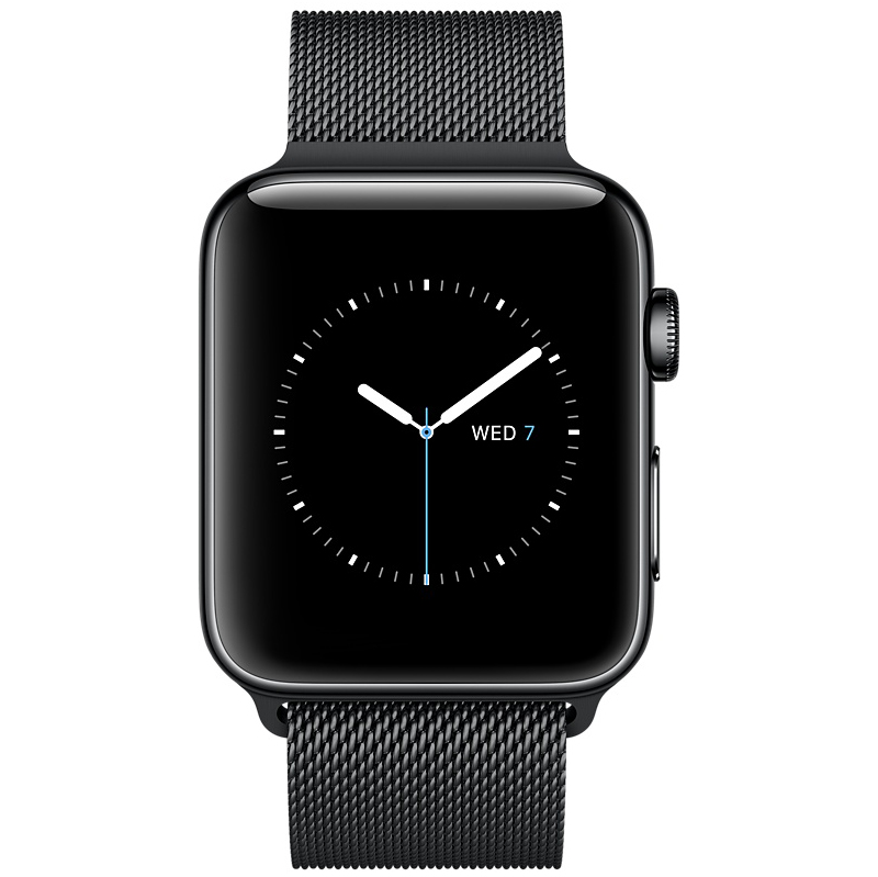 Смарт-годинник Apple Watch Series 2 42mm Space Black Stainless Steel Case with Space Black Milanese Loop (MNQ12FS/A) Функціональність для дорослих