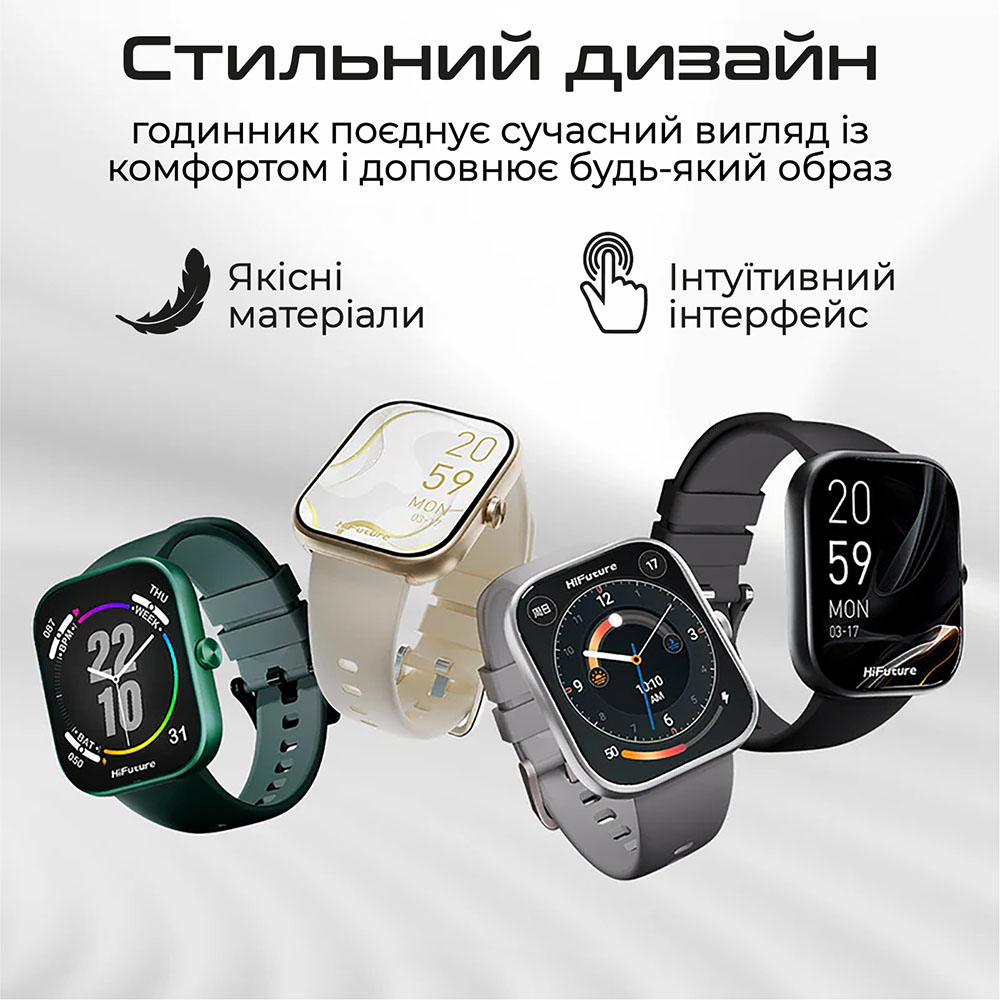 Фото Смарт-годинник HIFUTURE lume black