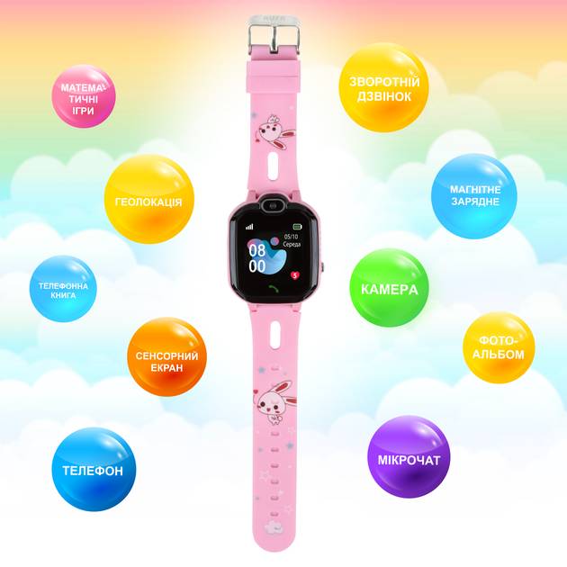 Смарт-часы AURA A300 Tracker Pink (AUR-A300-P) Функциональность детские