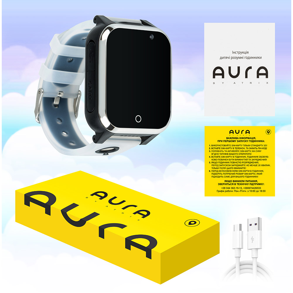 Смарт-годинник AURA A100 Tracker/WIFI Black (AUR-A100-B) Сумісність Android OS