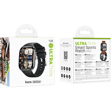 Смарт-часы HOCO Y28 AMOLED Smart sports watch (call version) Black (6942007648479)