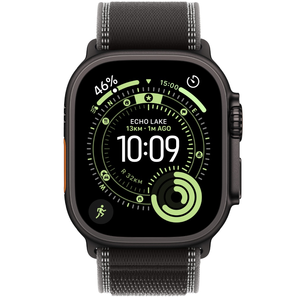 Смарт-часы APPLE Watch Ultra 3 GPS + Cellular 49mm Black Titanium Case with Black/Charcoal Trail Loop - S/M (MF1D4QP/A) Функциональность для взрослых