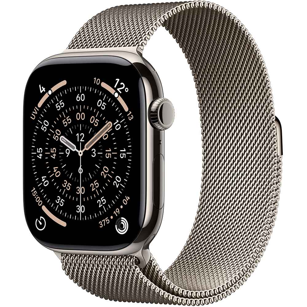 Смарт-годинник APPLE Watch Series 11GPS + Cellular 42mmNatural Titanium Case with Natural Milanese Loop Смарт-годинник APPLE Watch Series 11GPS + Cellular 42mmNatural Titanium Case with Natural Milanese Loop
