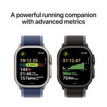 Смарт-годинник APPLE Watch Ultra 3 GPS + Cellular 49mm Black Titanium Case with Black/Charcoal Trail Loop - M/L (MF1H4QP/A)