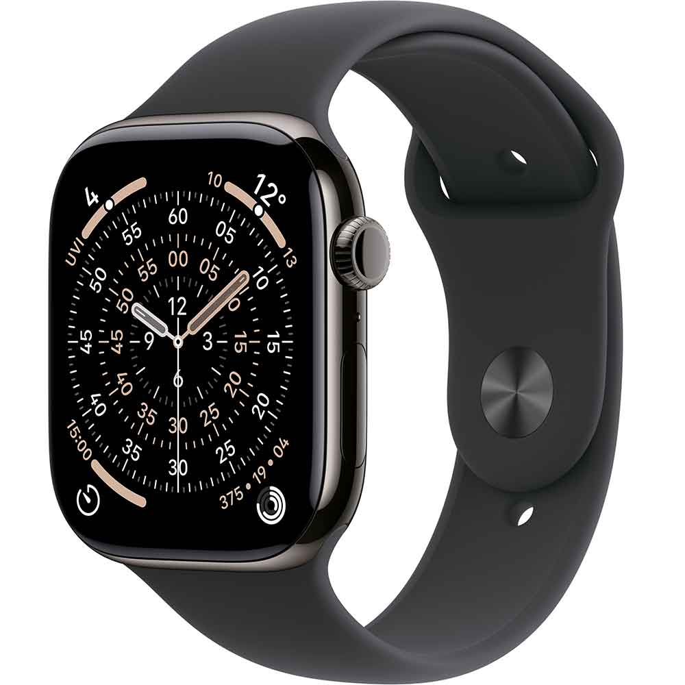Смарт-часы APPLE Watch Series 11GPS + Cellular 42mmSlate Titanium Case with Black Sport Band - S/M Смарт-часы APPLE Watch Series 11GPS + Cellular 42mmSlate Titanium Case with Black Sport Band - S/M