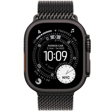 Смарт-годинник APPLE Watch Ultra 3 GPS + Cellular 49mm Black Titanium Case with Black Tit. Milanese Loop - Small (MF1N4QP/A)