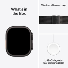 Смарт-годинник APPLE Watch Ultra 3 GPS + Cellular 49mm Black Titanium Case with Black Tit. Milanese Loop - Small (MF1N4QP/A)