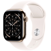 APPLE Watch Series 11GPS + Cellular 42mmGold Titanium Case with Light Blush Sport Band - M/L