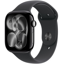 APPLE Watch Series 11GPS + Cellular 46mmJet Black Aluminium Case with Black Sport Band - M/L