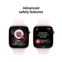 APPLE Watch Series 11GPS + Cellular 46mm Rose Gold Aluminium Case with Light Blush Sport Band - S/M