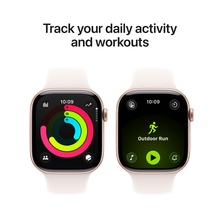 APPLE Watch Series 11GPS + Cellular 46mm Rose Gold Aluminium Case with Light Blush Sport Band - M/L
