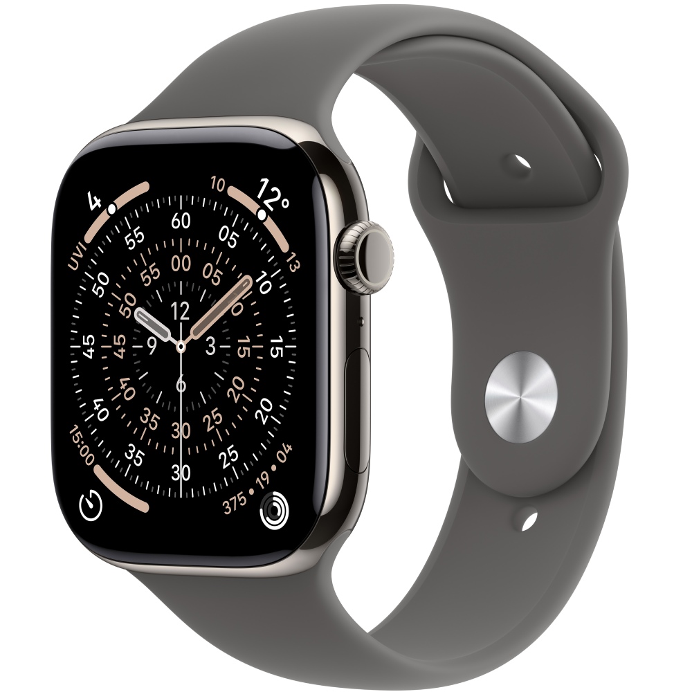 APPLE Watch Series 11GPS + Cellular 46mmNatural Titanium Case with Stone Grey Sport Band - M/L APPLE Watch Series 11GPS + Cellular 46mmNatural Titanium Case with Stone Grey Sport Band - M/L