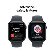 Смарт-годинник APPLE Watch SE 3GPS + Cellular 44mmMidnight Aluminium Case with Midnight Sport Band - S/M