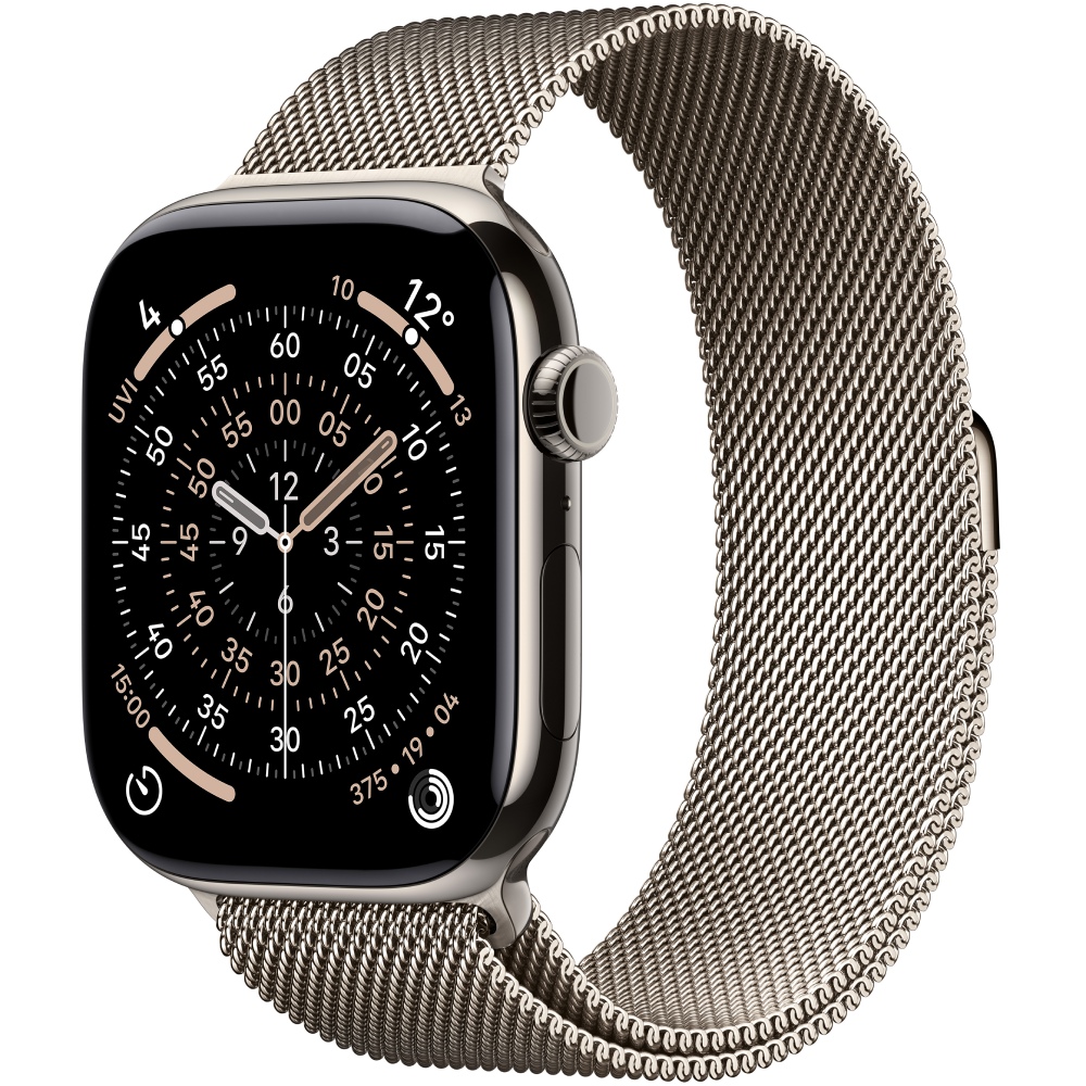 APPLE Watch Series 11GPS + Cellular 46mmNatural Titanium Case with Natural Milanese Loop - M/L APPLE Watch Series 11GPS + Cellular 46mmNatural Titanium Case with Natural Milanese Loop - M/L