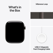 APPLE Watch Series 11GPS + Cellular 46mmSlate Titanium Case with Slate Milanese Loop - S/M