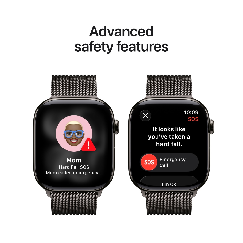 Внешний вид APPLE Watch Series 11GPS + Cellular 46mmSlate Titanium Case with Slate Milanese Loop - S/M