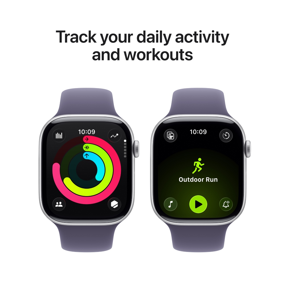 APPLE Watch Series 11GPS42mmSilver Aluminium Case with Purple Fog Sport Band - S/M Сумісність iOS (Apple)