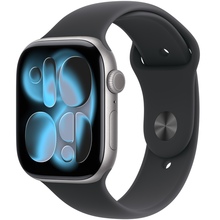 APPLE Watch Series 11GPS46mmSpace Grey Aluminium Case with Black Sport Band - M/L