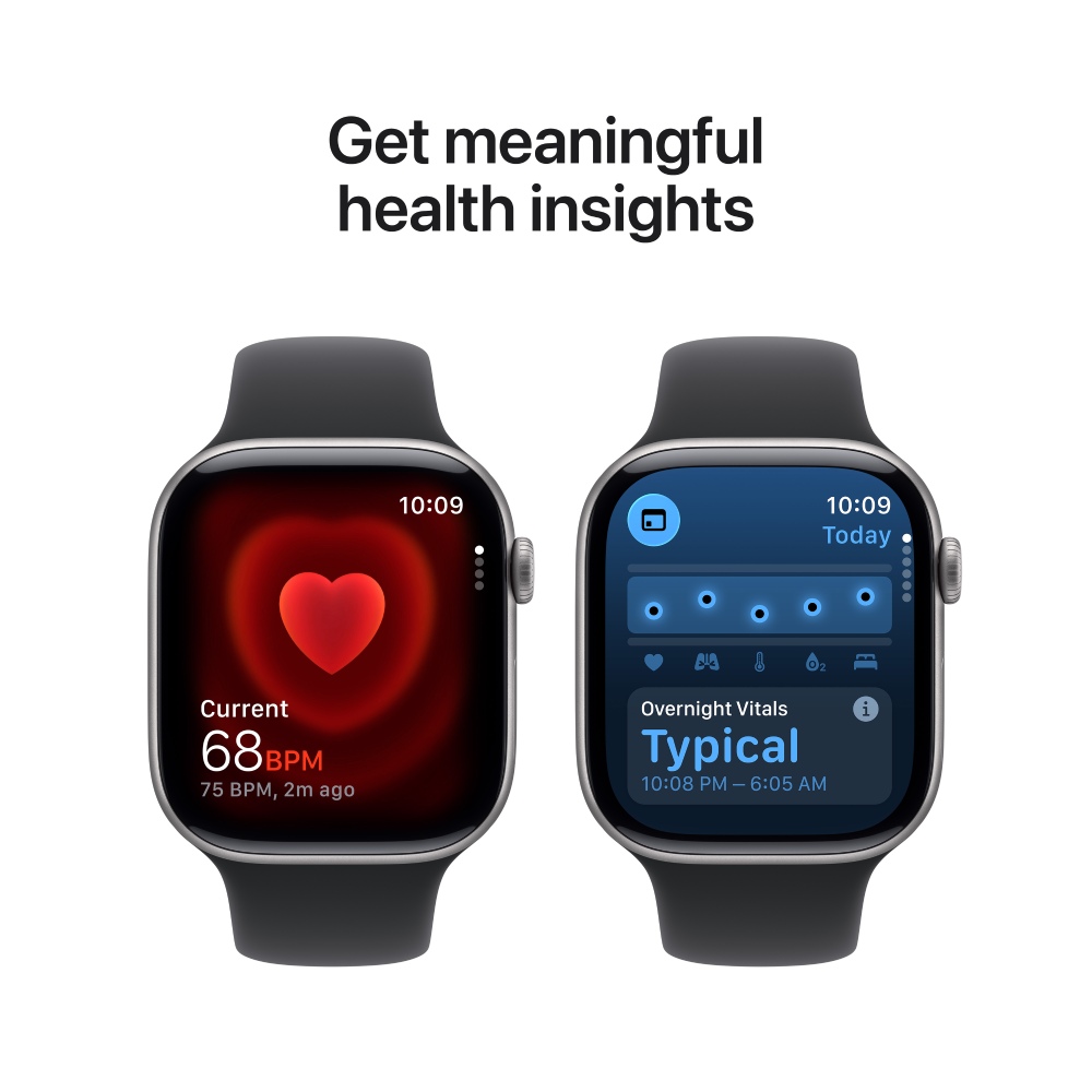 APPLE Watch Series 11GPS46mmSpace Grey Aluminium Case with Black Sport Band - M/L Вид деятельности плавание