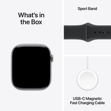 APPLE Watch Series 11GPS46mmSpace Grey Aluminium Case with Black Sport Band - M/L