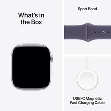 APPLE Watch Series 11GPS46mmSilver Aluminium Case with Purple Fog Sport Band - S/M