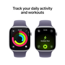 APPLE Watch Series 11GPS46mmSilver Aluminium Case with Purple Fog Sport Band - S/M