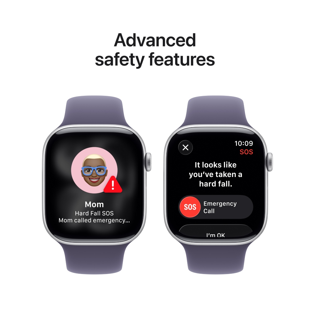 Зовнішній вигляд APPLE Watch Series 11GPS46mm Silver Aluminium Case with Purple Fog Sport Band - M/L
