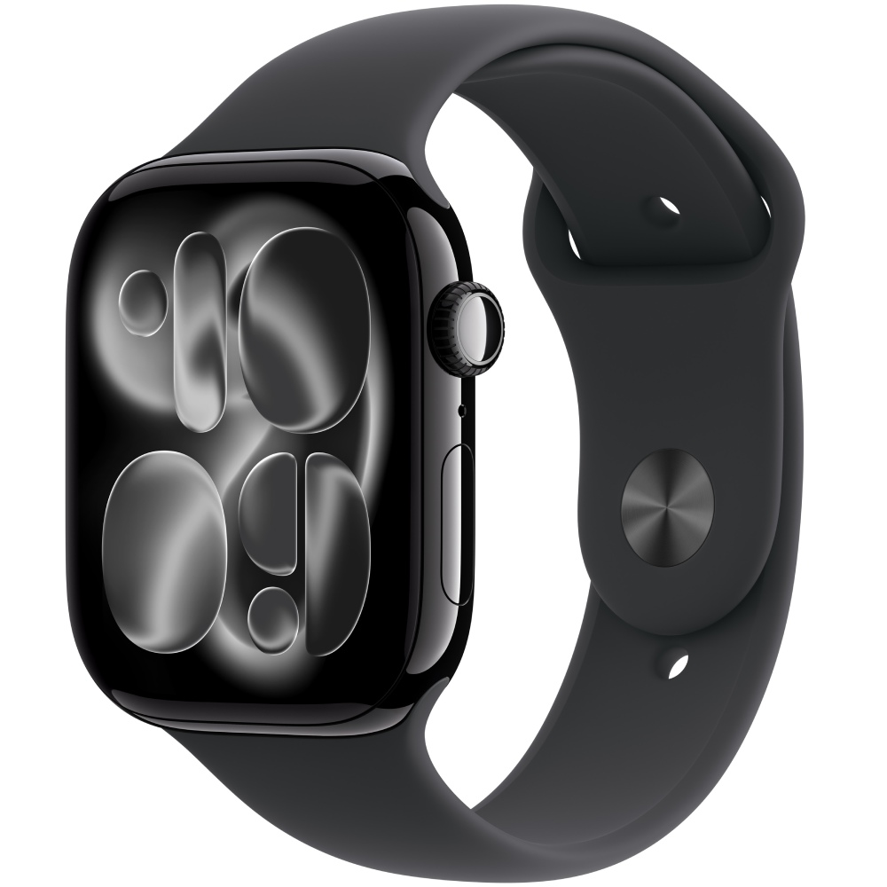 APPLE Watch Series 11GPS + Cellular 42mmJet Black Aluminium Case with Black Sport Band - S/M APPLE Watch Series 11GPS + Cellular 42mmJet Black Aluminium Case with Black Sport Band - S/M