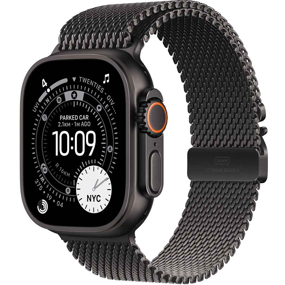 Смарт-часы APPLE Watch Ultra 3 GPS + Cellular 49mm Black Tit. Case with Black Tit. Milanese Loop - Medium (MF1Q4QP/A)