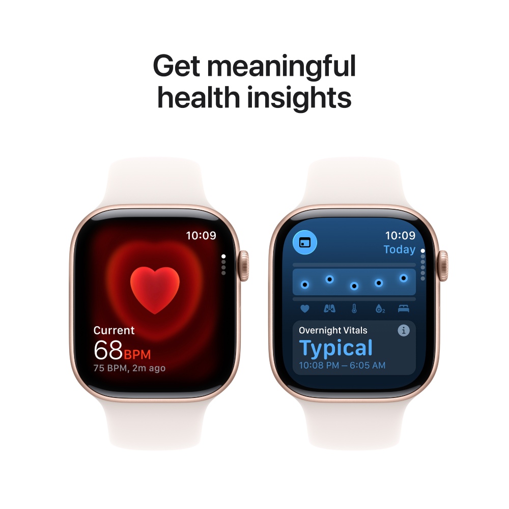 APPLE Watch Series 11GPS + Cellular 42mm Rose Gold Aluminium Case with Light Blush Sport Band - S/M Сумісність iOS (Apple)
