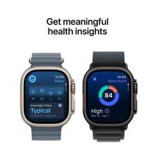 Смарт-часы APPLE Watch Ultra 3 GPS + Cellular 49mm Natural Titanium Case with Blue/Bright Blue Trail Loop - M/L (MEWU4QP/A)